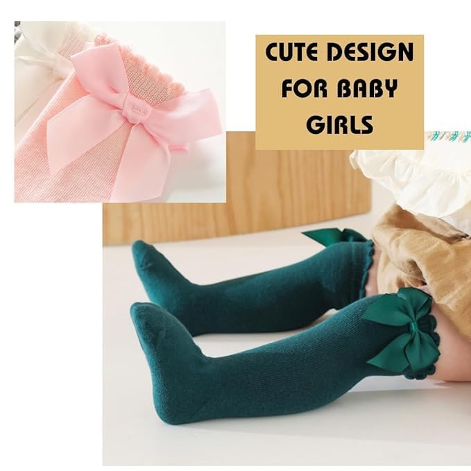 GUCHIGU Unisex Soft Cotton Socks for Babies | Baby Boys & Baby Girls Knee-High Baby Socks for New Borns -BS2216-ALL(12-36 Months, Pack of 6) - Image 3