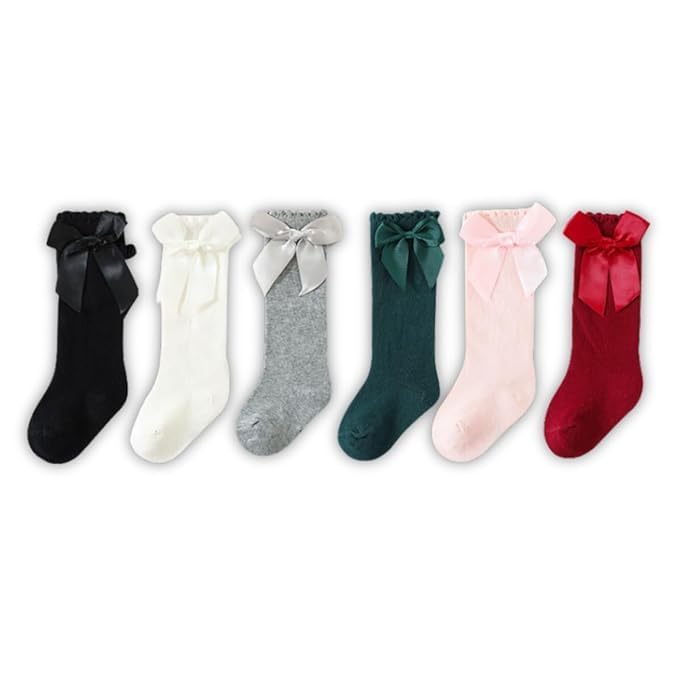 GUCHIGU Unisex Soft Cotton Socks for Babies | Baby Boys & Baby Girls Knee-High Baby Socks for New Borns -BS2216-ALL(12-36 Months, Pack of 6) - Image 1