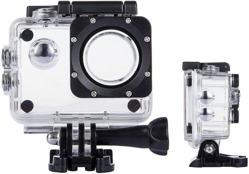 TEKCAM Waterproof Case Compatible with AKASO EK7000/Apexcam M80AIR/Pro Xtreme/SJCAM SJ4000/Dragon Touch Vision3 YF, Waterproof Housing Case for Action Camera with Same Button Position(Watch Install Video) - Image 1