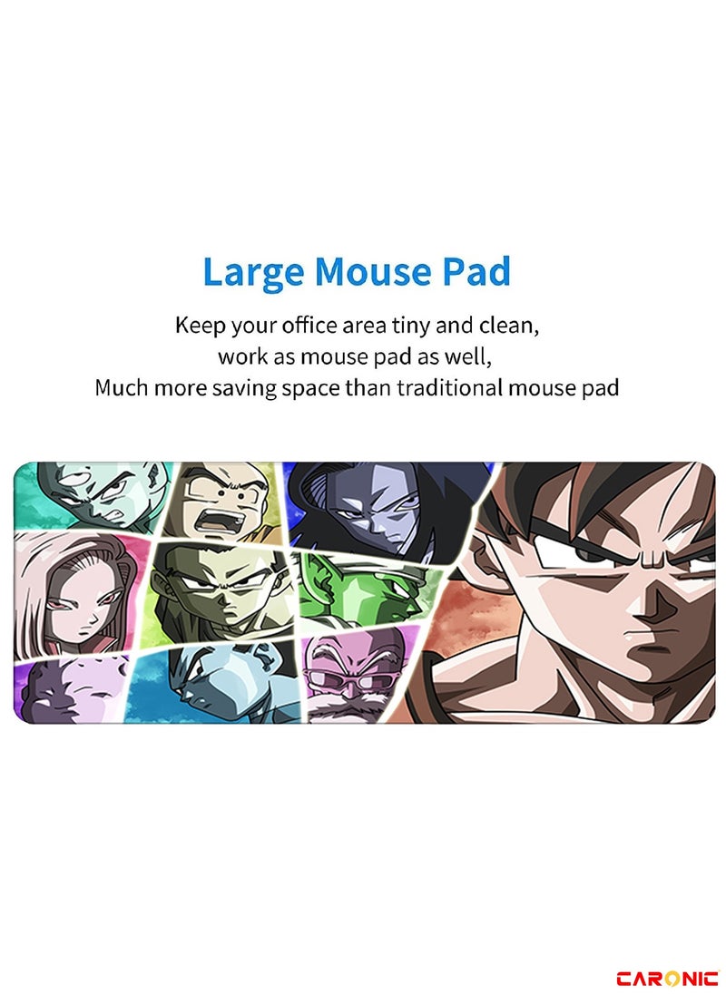 CARONIC - Large Gaming Mouse Pad with Superior Micro Weave Cloth Extended Desk Mousepad with Stitched Edges Non-Slip Base Water Resist Keyboard Pad For Gamer And Office Home  Carl M1016 - Image 1