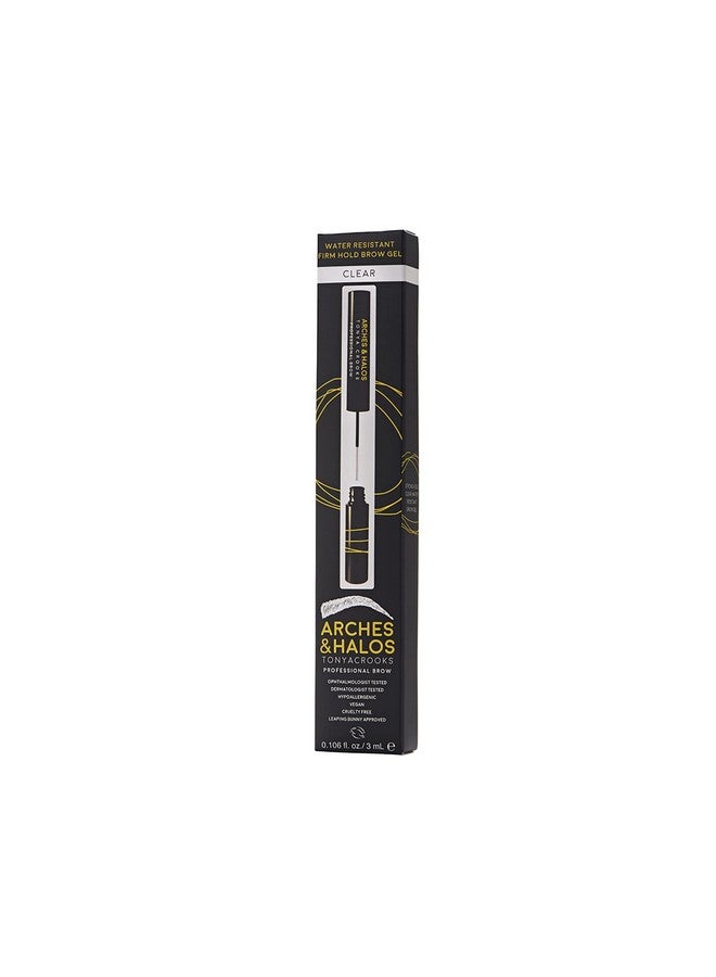 Arches & Halos Water Resistant Firm Hold Brow Gel Clear Waterproof Eyebrow Gel For Shaping And Styling Quicksetting Longlasting Brow Sculpt Soft Lightweight Nonsticky Formula 0.106 Oz  - Image 2