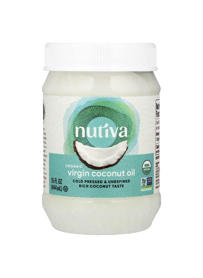 Nutiva Nutiva, Organic Virgin Coconut Oil, 15 fl oz (444 ml)  - Image 1