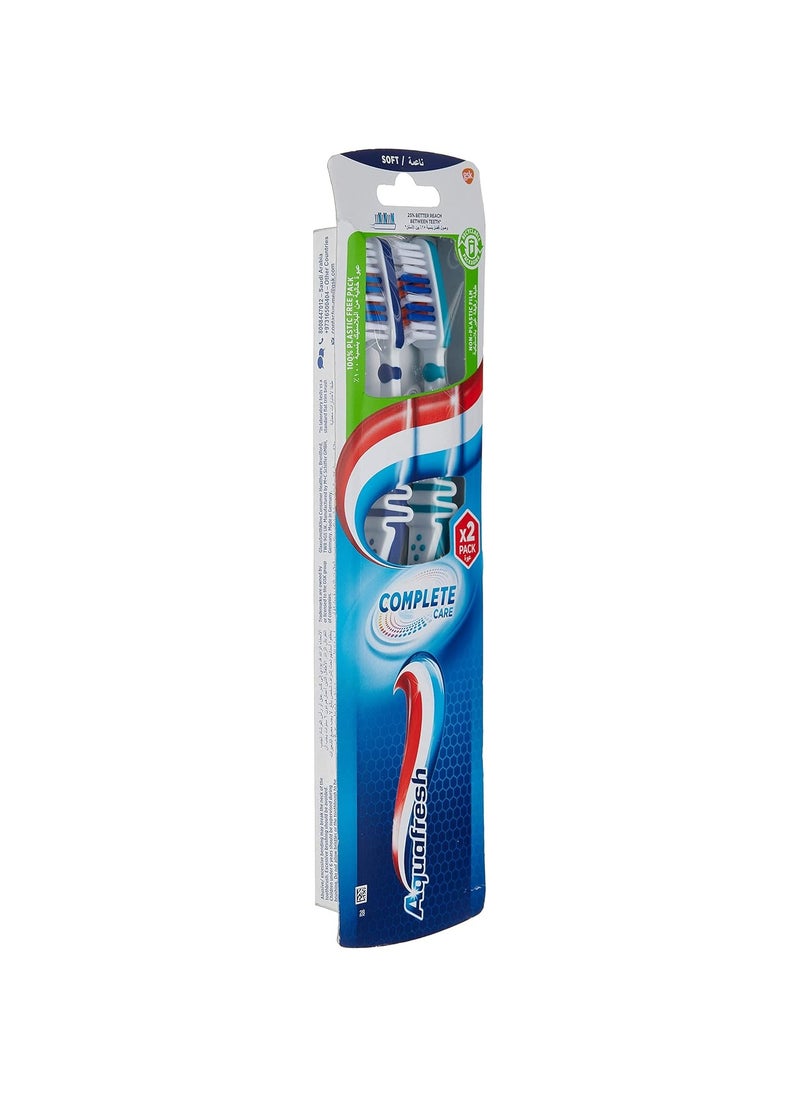 Aquafresh - Complete Care Toothbrush Soft Assorted Pack Of 2 - Image 1