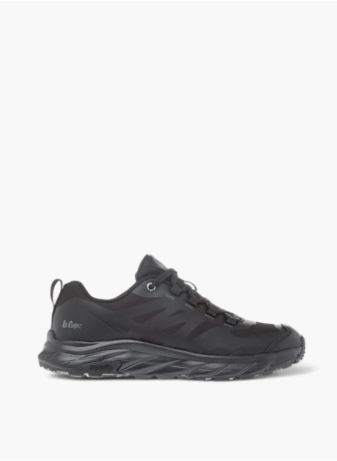 Lee Cooper Mens Panelled Sneakers With Lace-Up Closure  - Image 3