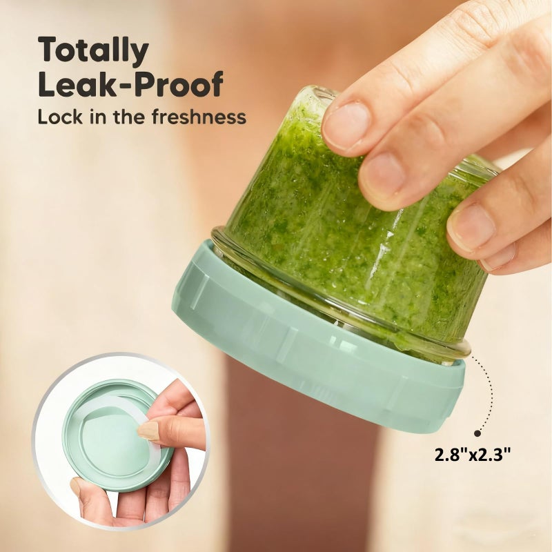 stablerice 3 Sizes of Salad Dressing Container To Go Glass Small Condiment with Lids,Sauce Cups Mini Condiment Dip Jars with Lids,Leakproof Reusable for Lunch Box Accessories,2,3 & 4 oz, Set of 12 - Image 4