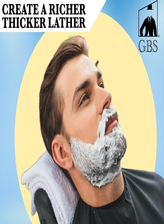 G.B.S Men's Shaving Brush 100% Synthetic Hair Beard Brush Wooden Handle Shaving Brush, Synthetic Bristles - Compliments Any Shaving Razor Fort Wet Shaving Pair with Shaving Soap Mug. - Image 3