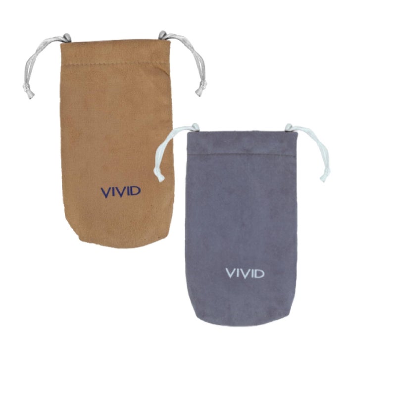 VIVID Unisex Adult Soft Microfiber Velvet Pouch for Sunglasses & Eyeglasses – Multipurpose Case for Spectacles, Earphones, Makeup & Accessories | Closure – Dori | TT-FL | Peach Grey - Image 5
