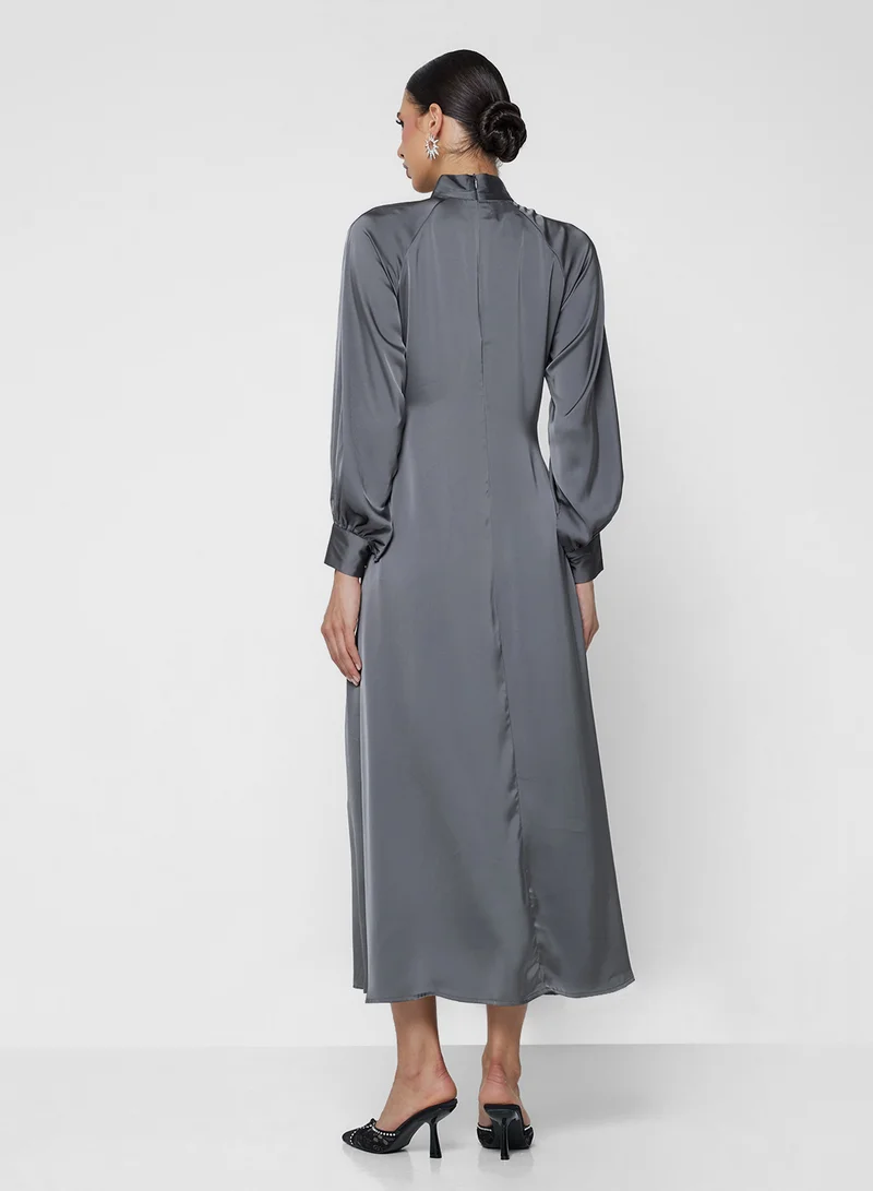 Khizana Paisley Belted Dress