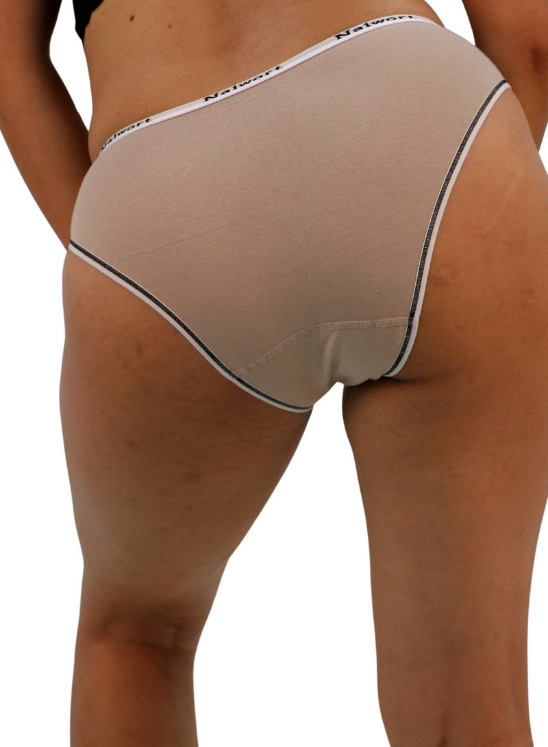 JOANNA JOANNA 108280 Women's Two Tone Lining Design Bikini 3-Pack Panties, Multicolor  - Image 4