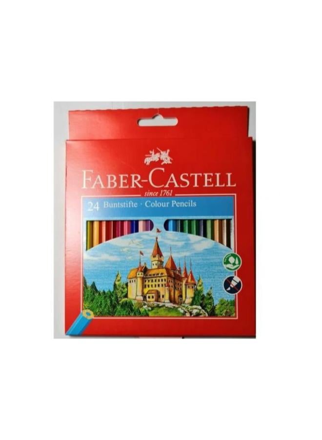 Faber-Castell Classic Colored Pencils – 24 Pieces
