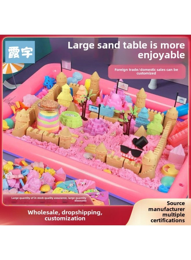 Magic Sand Children Space Toy Sand Suit Color Sand Boys And Girls Plasticine Safety Mars Sand Space Mud Wholesale-Specifications:Play Model: 2.5kg Sand + 100 Accessories + Extra Large Sand Table - Image 2