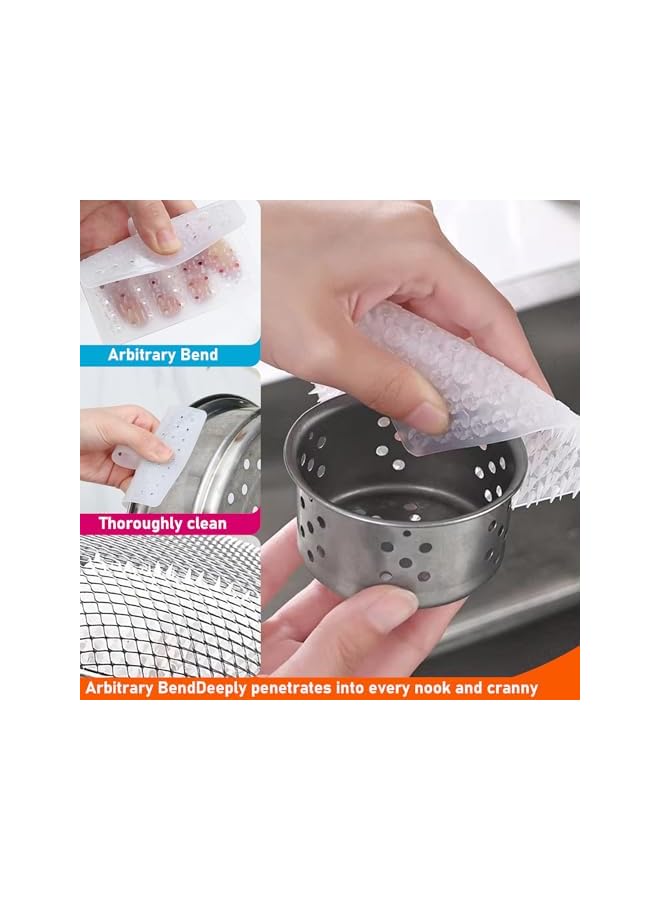 promass Vegetable Brush, Multifunctional Vegetable Brush,Fruit Brush, Silicone Bristles for Deep Cleaning, Ergonomic Finger Grip, Perfect for Fruits Veggies Vegetable(4pcs,Multicolour) - Image 4