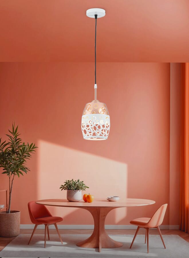 Best Power Modern Pendant Ceiling Light 6151-1 with E27 Lamp Base, 40W Max, Adjustable Length 80cm - Elegant Hanging Light Fixture (Lamp Not Included) - Image 1