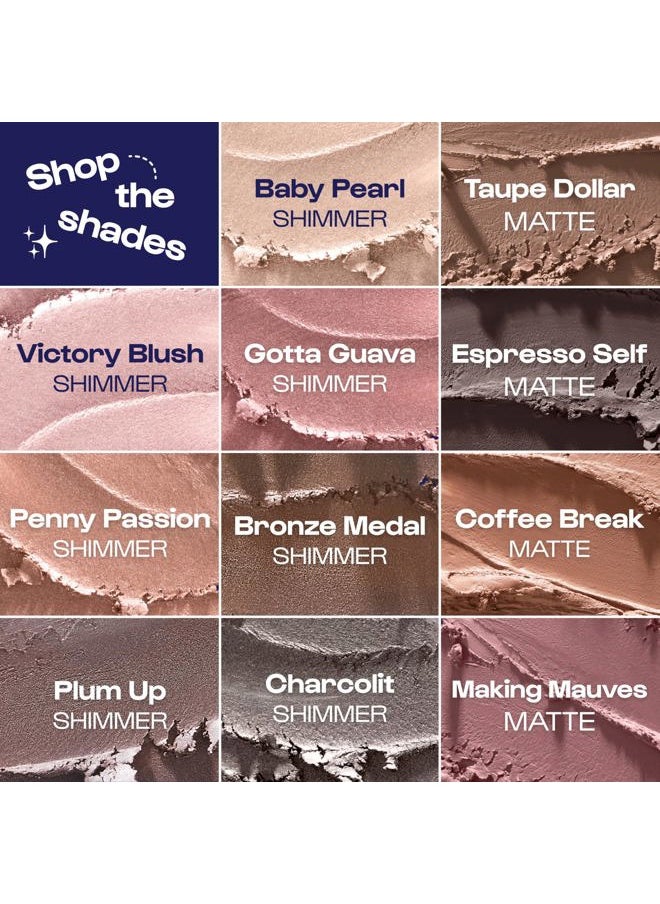 ALLEYOOP 11th Hour Waterproof Cream Eyeshadow Stick – Long-Lasting Eye Shadow Pencil & Eyeliner, Cream to Powder Stick & Highlighter – Smudge-Proof Eyeshadow Matte, Taupe Dollar Matte  - Image 5