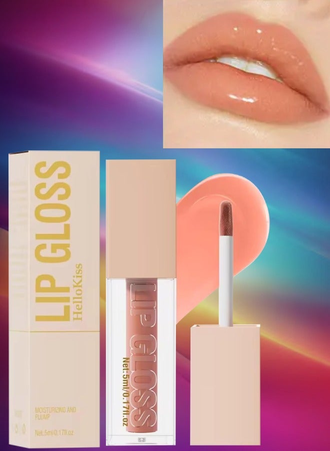 HelloKiss Ultra Glossy Lip Gloss Moisturizing Plump Moist Soft Lip Lifter Gloss Light Fine Texture Lipstick Lip Color Lip Oil Lip Gloss Plumper Volumizing lip Makeup Lip Gloss Oil 07 - Image 1
