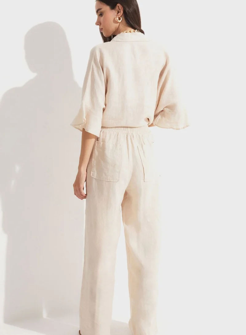 جون High Waist Pants