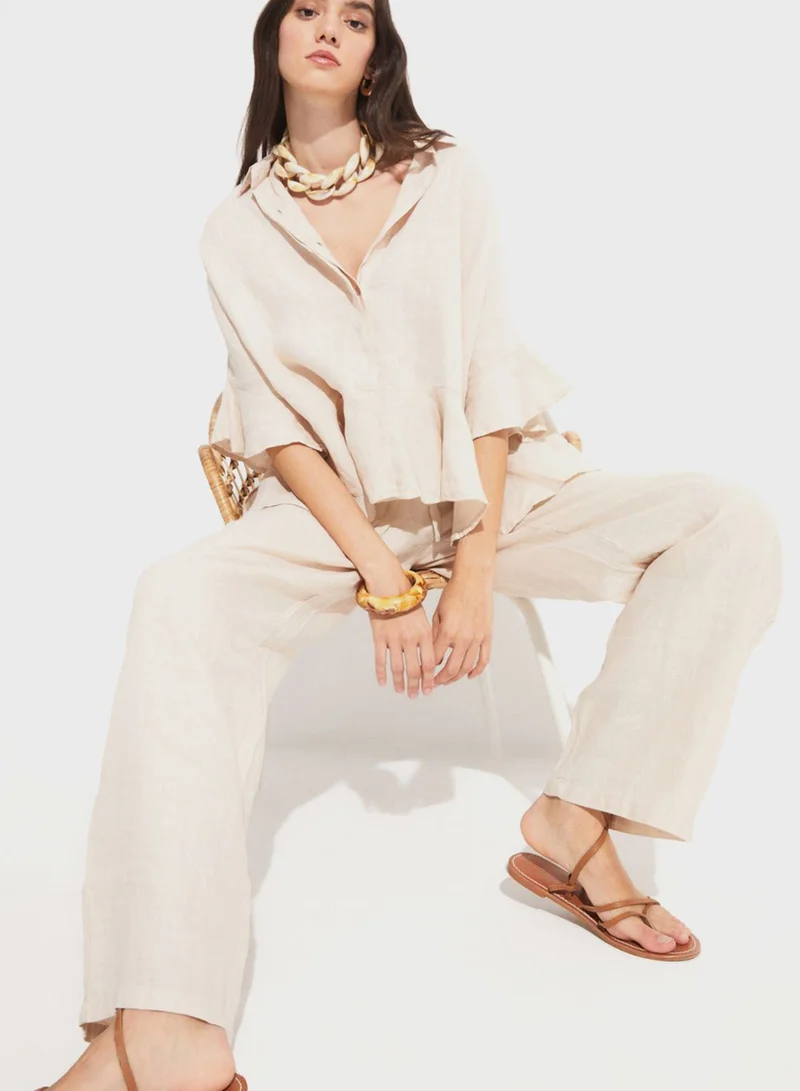 جون High Waist Pants