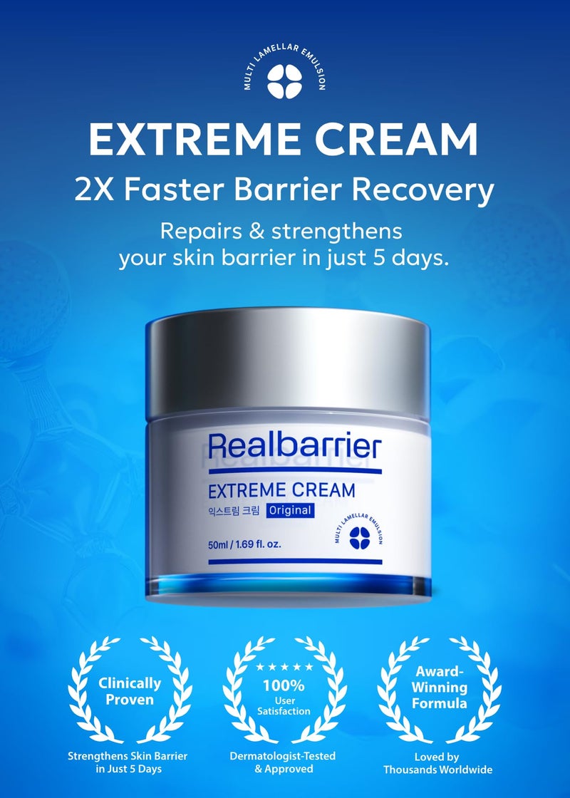Real Barrier | Extreme Cream | Korean Moisturizer Face Cream, Korean Skin Care | Rich Face Lotion for Sensitive Skin | Hydrating Face Moisturizer with Hyaluronic Acid and Ceramides | 1.69 fl oz (50ml) - Image 2