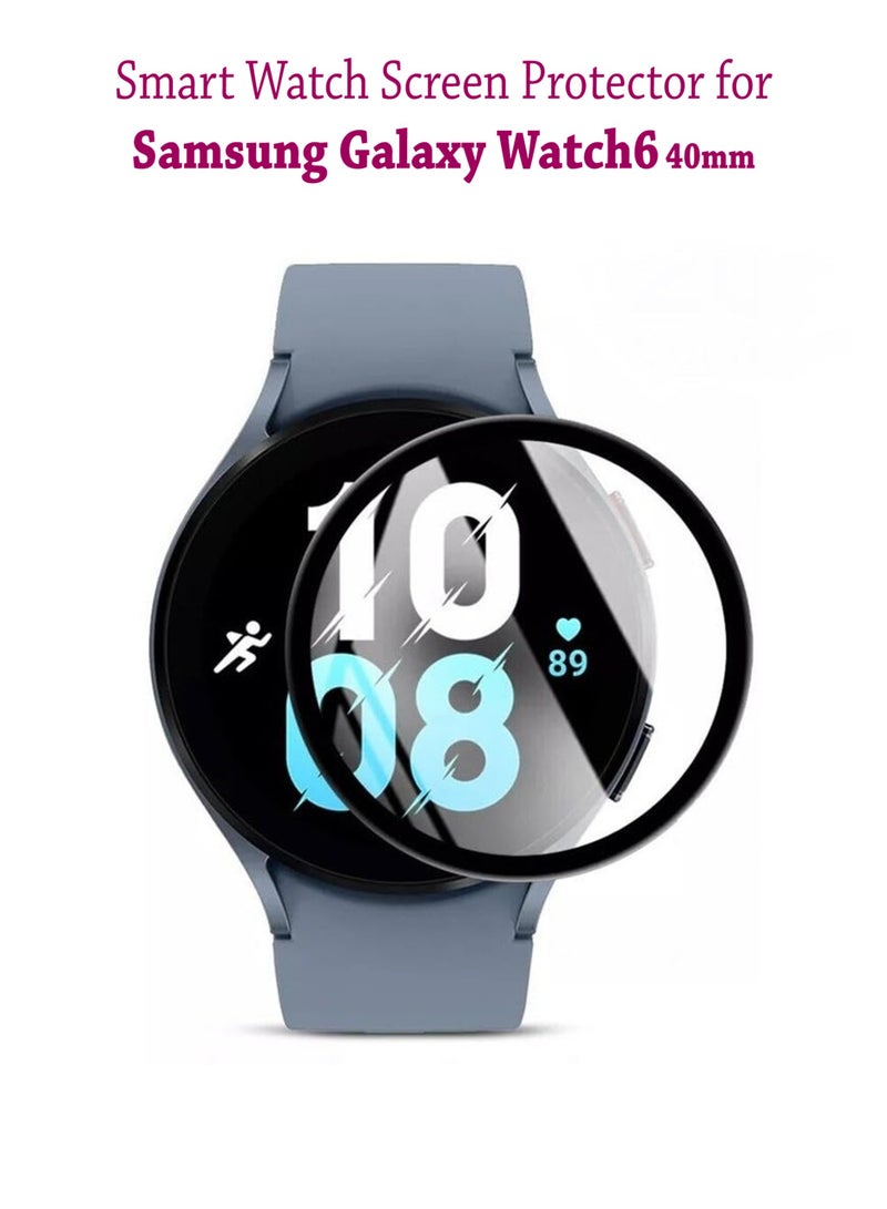 Waldic Nano Explosion Proof Screen Protector For Samsung Galaxy Watch6 40mm - Black  - Image 1