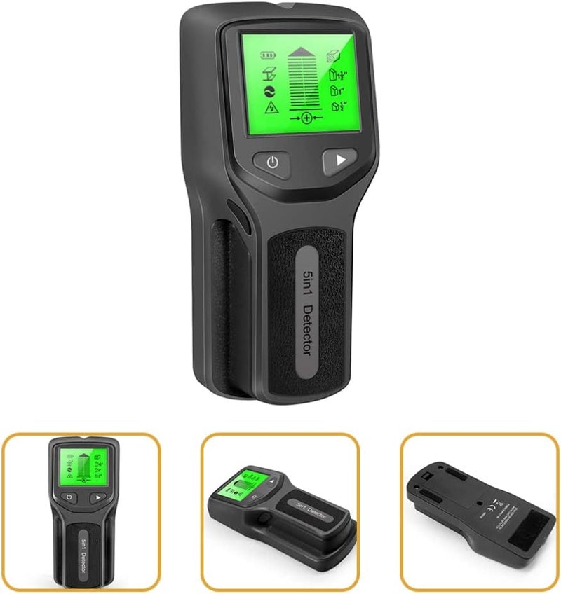 كلاراكو klarako Metal Detector Stud Scanner Stud Finder Stud Sensor Wall Metal Finder Wall Metal Scanner Detector de oro y Plata 5 in 1 Wall Detector Wall Stud Display Screen Electronic - Image 2