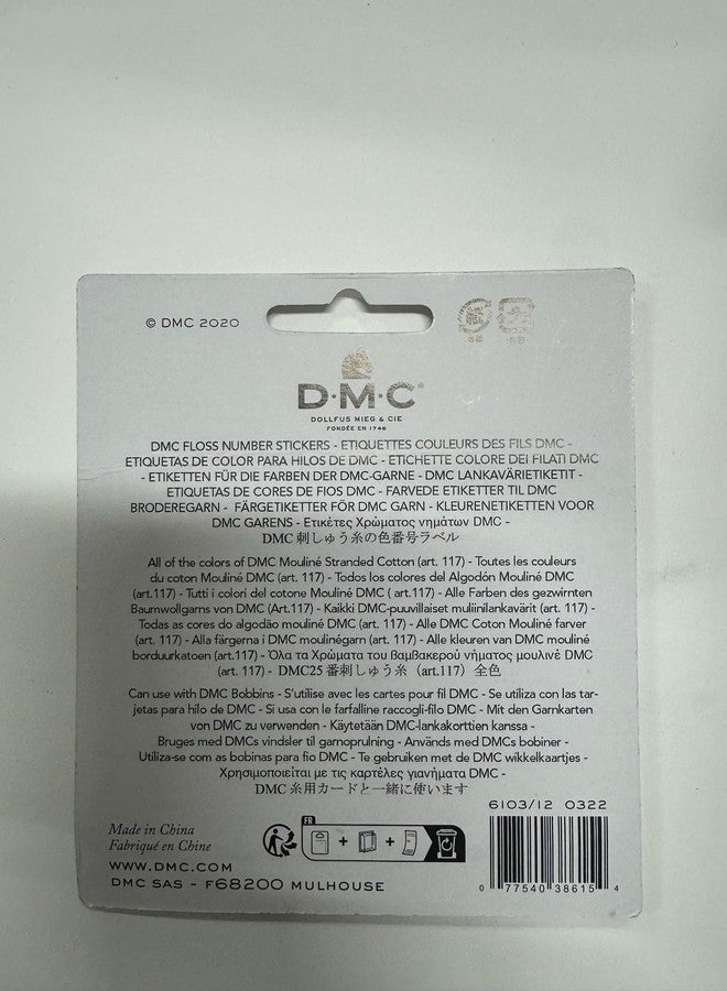 DMC Floss Number Stickers 500 Labels 6103 (6-Pack) - Image 2