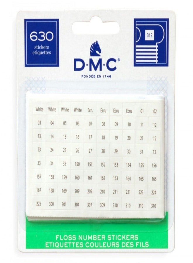 DMC Floss Number Stickers 500 Labels 6103 (6-Pack) - Image 1