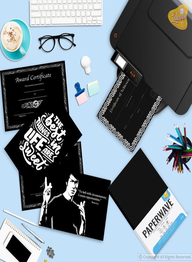 Lakeer A3 Black Color Paper/Sheet 180-210 GSM Pack of 15 Sheets-Black - Best for Art & Craft Work, Project Work - Image 5