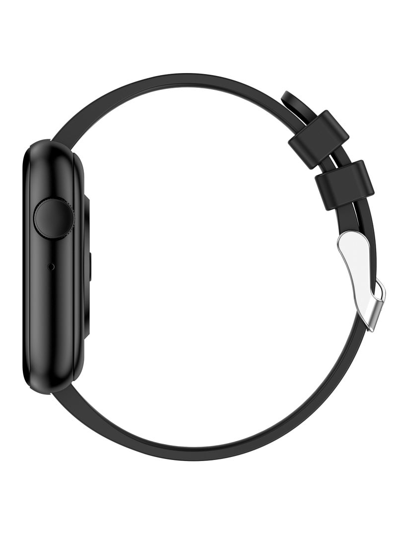 LIGE Smart Watches for Men 1.85" 260mAh Health Monitoring Sports Bracelets Bluetooth Calling Waterproof Black  - Image 2