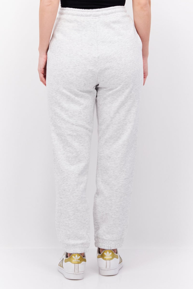 Red Tape Women Regular Fit Embroidered Logo Sweatpants, Grey Heather - Image 4