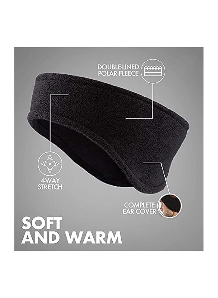 بروماس غطاء للأذنين، أغطية للرأس ماصة للعرق، مناسبة للرجال والنساء، دافئة ومريحة، مناسبة للجري وركوب الدراجات - Image 2