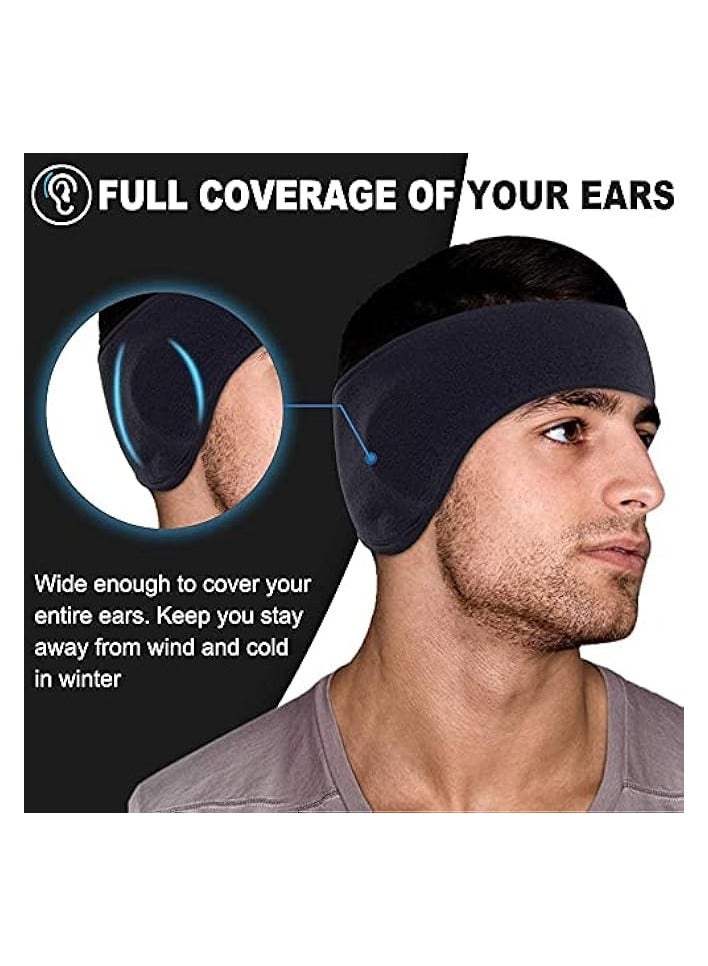 بروماس غطاء للأذنين، أغطية للرأس ماصة للعرق، مناسبة للرجال والنساء، دافئة ومريحة، مناسبة للجري وركوب الدراجات - Image 4