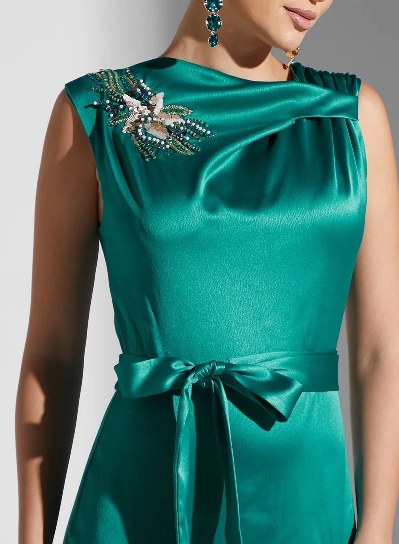 Namshi x Renee Farah Bow Tie Mermaid Dress