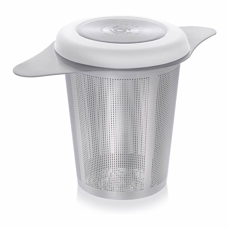 Teabloom Universal Loose Tea Infuser with DualPurpose LidDish Fits Cups Mugs Teapots Tea Connoisseurs Choice Steep Tea or Coffee