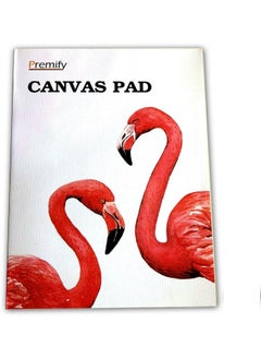 Premify 50/Sheets Watercolor Paper Textured Canvas Pad, Use Paint Pencil Ink Charcoal Pastel And Acrylic, All 4 Sides Glued (Keep Papers Straight) 7 X 10 Inch, Artist Drawing Paper Mix Media Acid Free  - Image 1