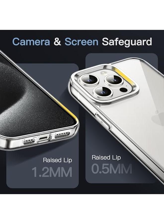 جي تيك جراب لهاتف iPhone 15 Pro Max مقاس 6.7 بوصة، غطاء خلفي شفاف مقاوم للصدمات غير قابل للاصفرار ومضاد للخدش - Image 4