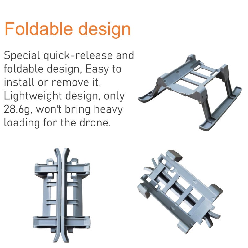Quick-release Foldable Landing Gear Hightened Landing Leg Support for DJI Mavic Air 2 Mavic Air 2S - Image 4