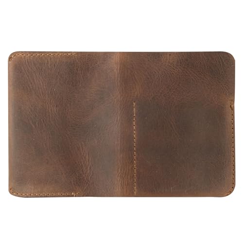 Hide & Drink, Leather Bifold Card Holder, Holds Up to 6 Cards/Organizer/Case/Wallet, Handmade Includes 101 Year Warranty :: Bourbon Brown - Image 4