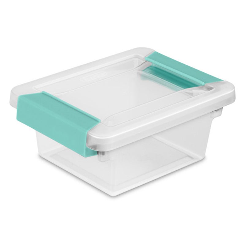 Sterilite Sterilite 6Pack Clip Box Clear Storage for Crafts Supplies and Office Items Mini 