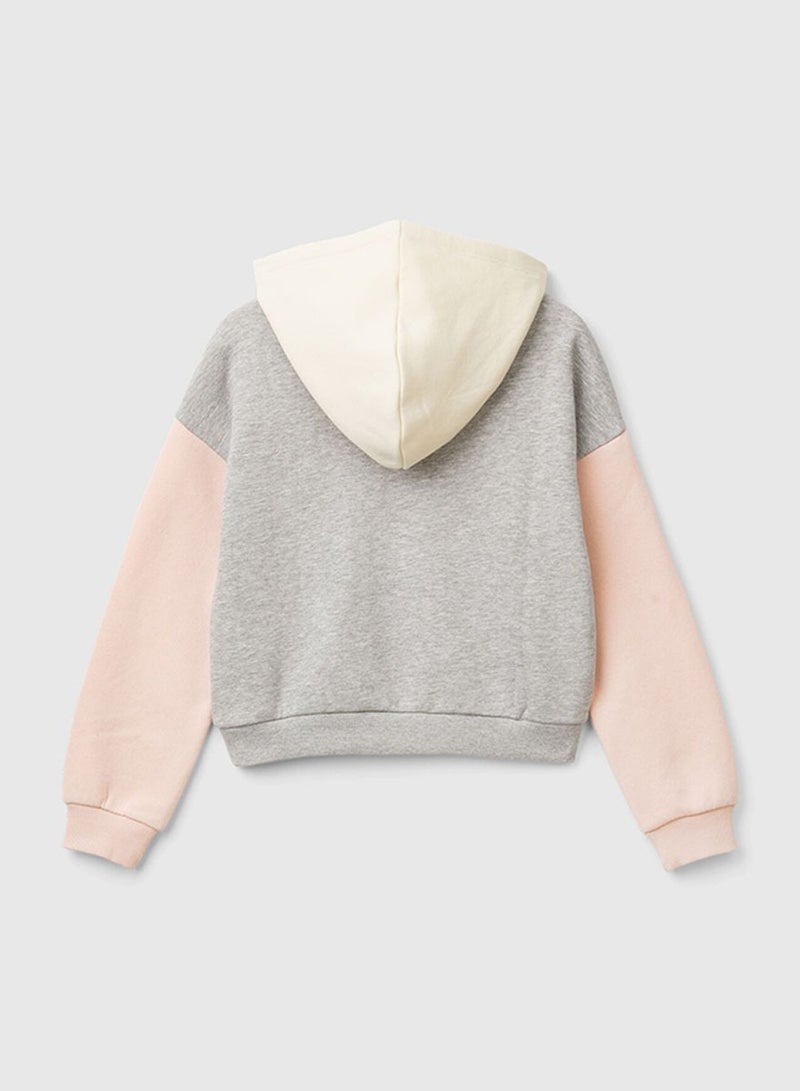 بينيتون بنات هوديي مع الترتر - Image 2