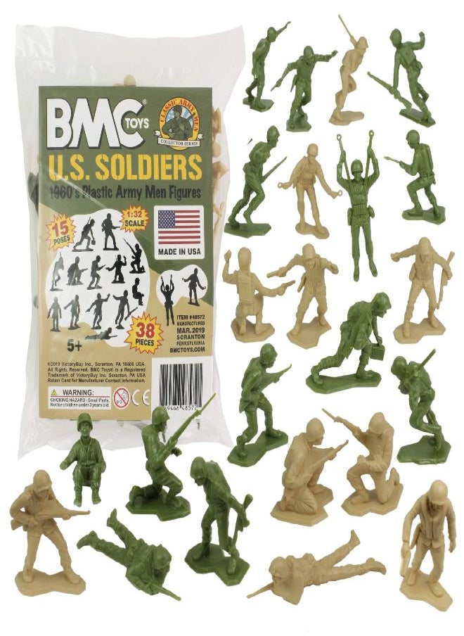 BMC Marx Plastic Army Men US Soldiers - Green vs Tan 38pc WW2 Figures - Made in USA - pzsku/Z63A32324D606ADD1A52FZ/45/_/1686135163/411b6e05-6a74-4615-ab4c-7564f5996e85