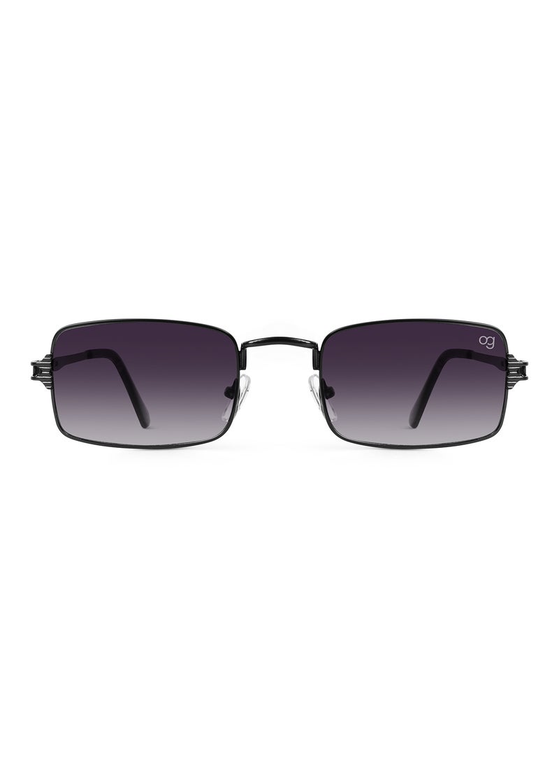 Woggles UV- Protected  Black Rectangle Sunglasses  - Image 3