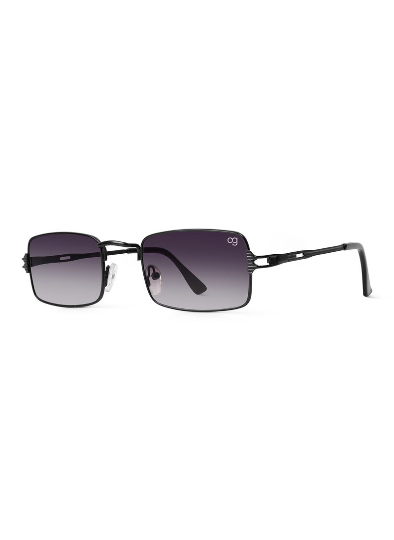 Woggles UV- Protected  Black Rectangle Sunglasses  - Image 4