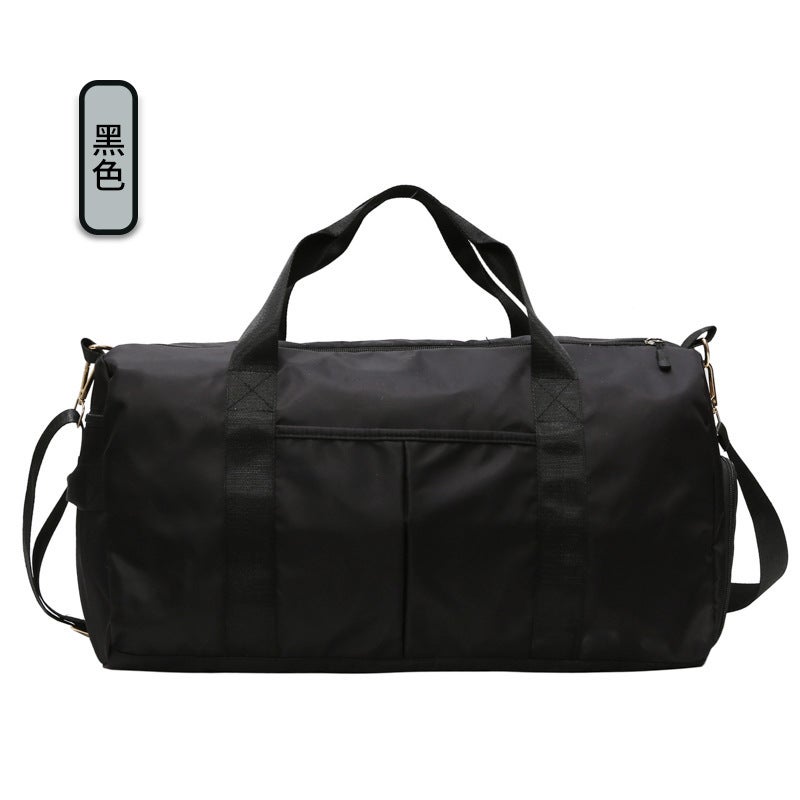 Fashionable Large Capacity Gym Duffle Bag Black