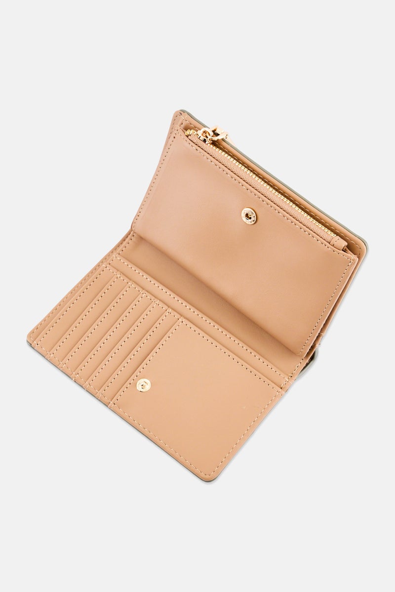 ANNE KLEIN Women Brand Logo Leather Slim Bifold Wallet, Olive - Image 3