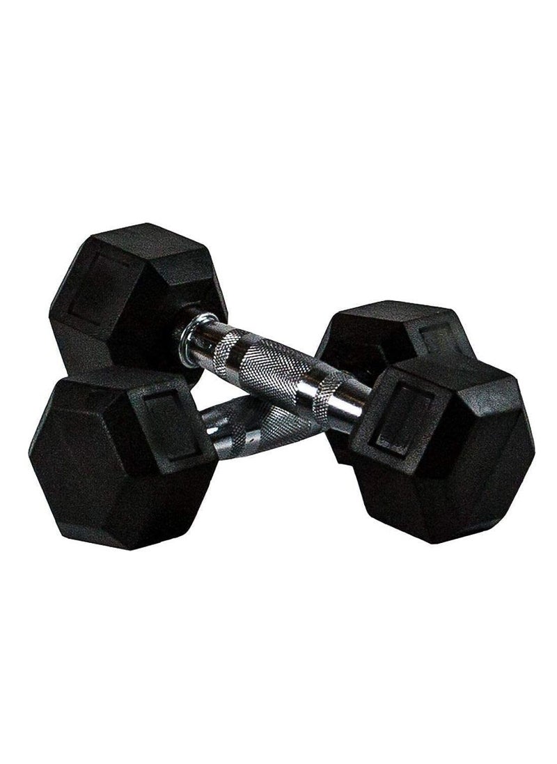 Rubber Encased Hex Dumbbell Set- 10KG x 2 - pzsku/Z63A3351CF4A449199ADFZ/45/_/1649834741/2a8eeb9b-919e-4ff5-bcfa-ca43aa51ef92