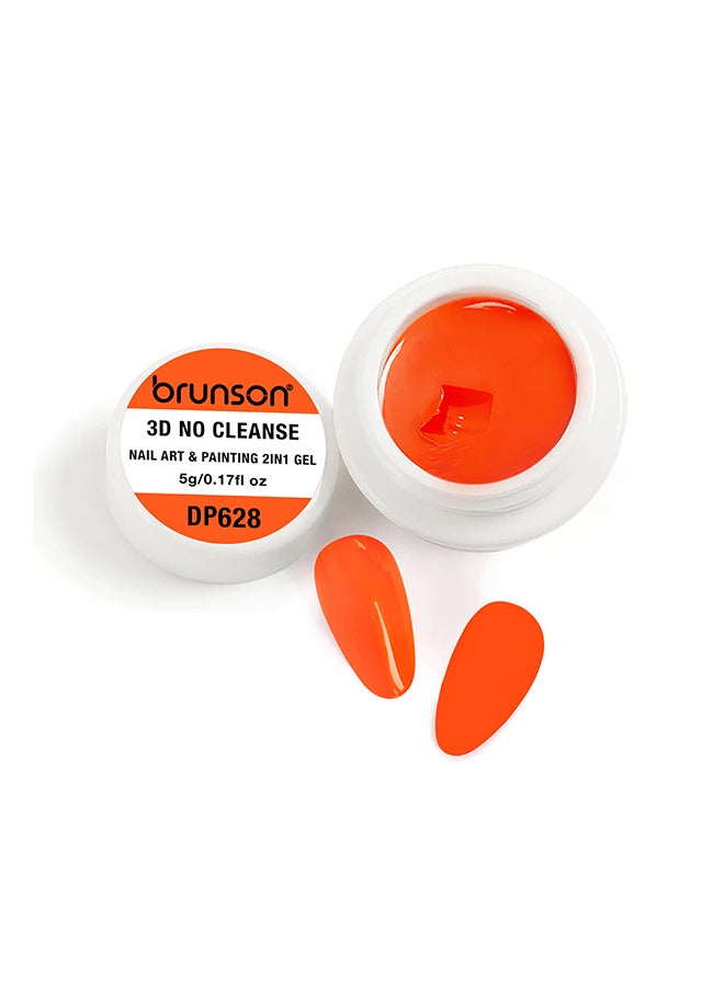 Gel Paint 5g French Ombre nail art Soak off UV LED Gel Polish for Manicure Pedicure Long Lasting 3D No Cleanse Nail Art 2in1 Gel Creamy Painting Gel for 3d sculpture Good Self Leveling Rich Pigment