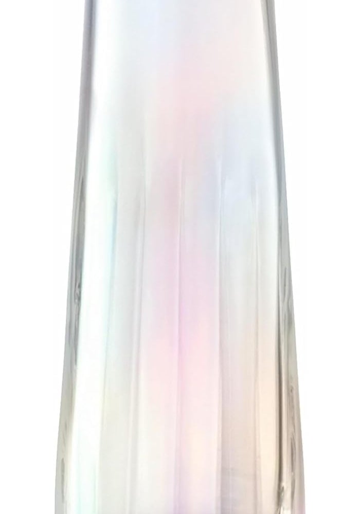 LSA Mother of Pearl Glass Vase with Pink & White Roses H20cm - Image 2