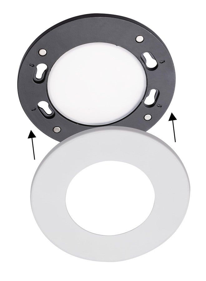 أفكس مصباح سقف LED قابل للتعتيم من طراز AFX CNRF04 Connor، مناسب للمطابخ والممرات والحمامات وغرف النوم - درجة حرارة اللون من 2700 كلفن إلى 5000 كلفن - 5 بوصات - أبيض - Image 2