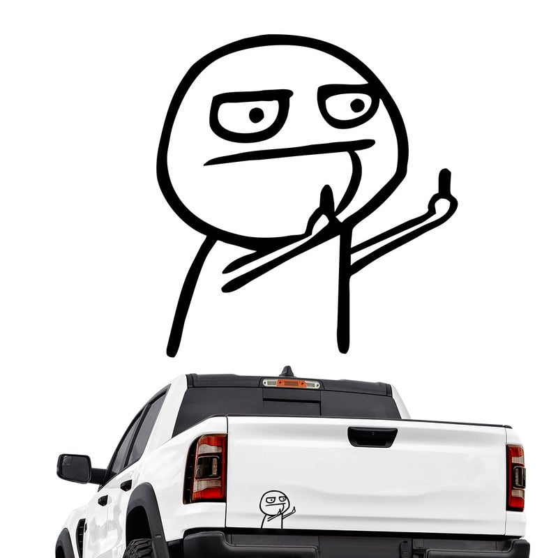 Murimt Funny Car Sticker Waterproof Vinyl Anime Decal Computer Truck Sports Car Motorcycle Decoration Black - Image 3