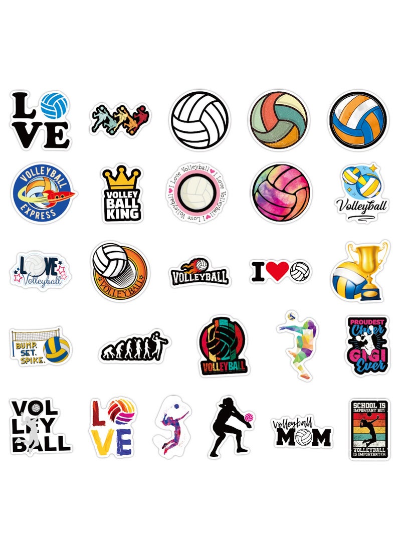 قوس قزح أورينبو 100 قطعة من ملصقات الكرة الطائرة، ملصقات الكرة الطائرة، هدايا الكرة الطائرة للفتيات المراهقات، ملصقات لزجاجات المياه، ملصقات المكافآت، الكمبيوتر المحمول، زجاجة المياه، السيارة، الكمبيوتر، الجيتار، لوح التزلج، الأمتعة - Image 2